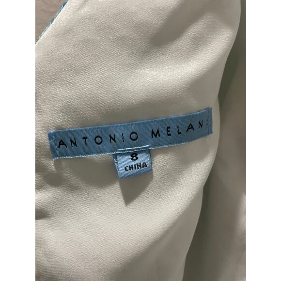 ANTONIO MELANI Sleeveless Floral Peplum Dress Size 8 - Picture 7 of 10